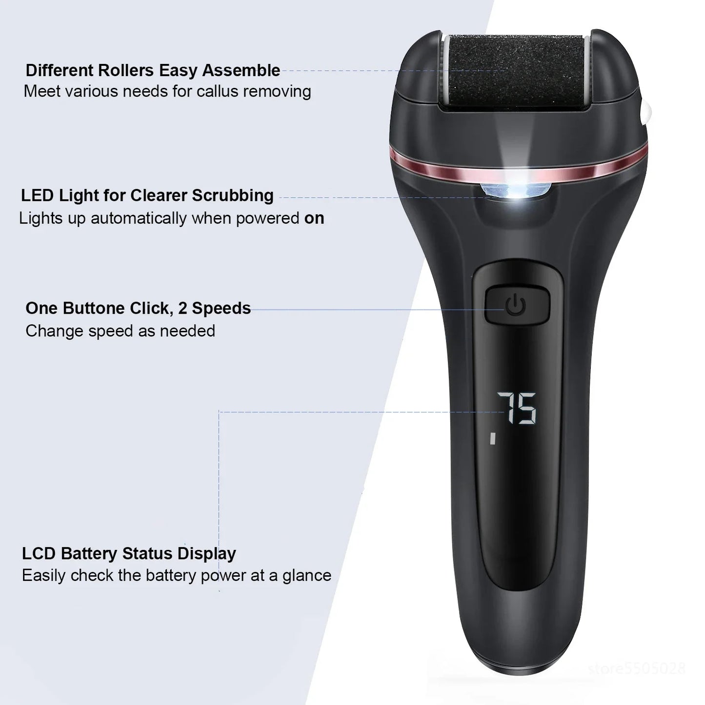 Rechargeable Electric Heel & Callus Remover